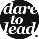 Julia Ridout-Chief Encouragement Officer-Dare to lead logo- white text on a black background